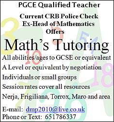 Maths Tutor