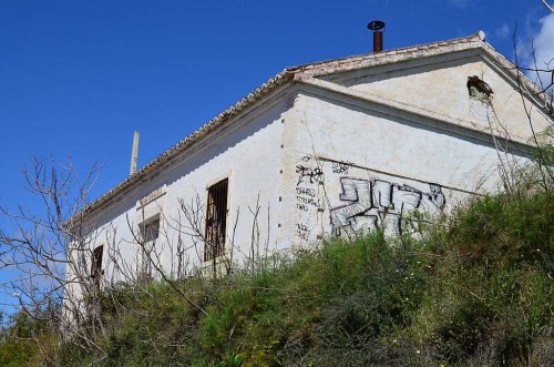 Abandoned road workers house