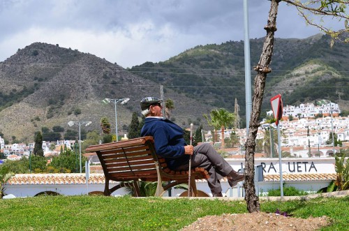 Man on bench