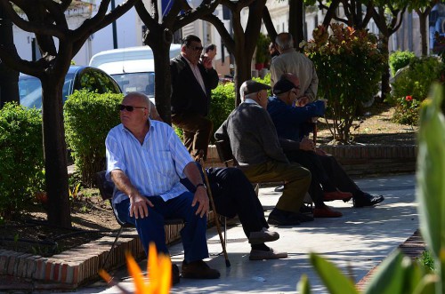 sitting around, Nerja