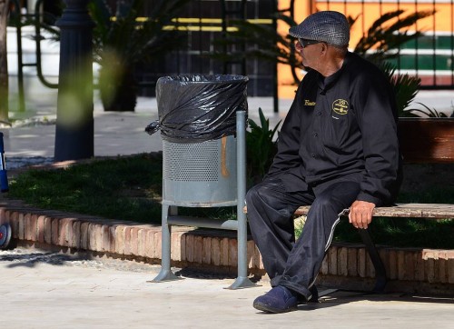 sitting around, Nerja