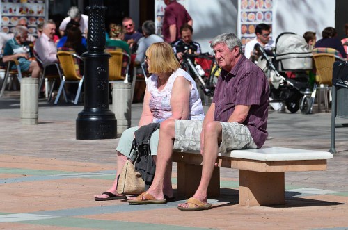 sitting around, Nerja