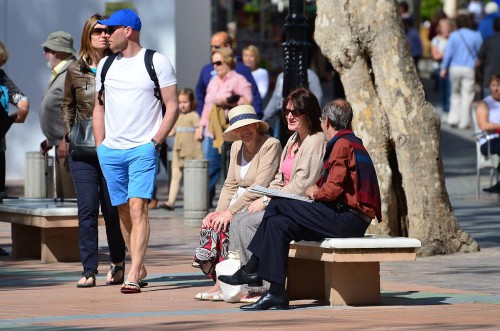 sitting around, Nerja