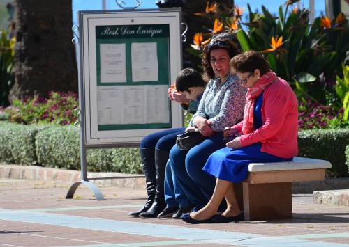 sitting around, Nerja