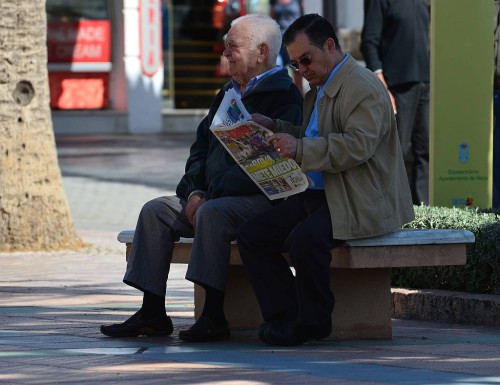 sitting around, Nerja