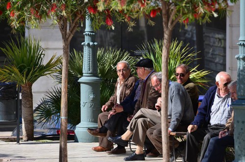 sitting around, Nerja