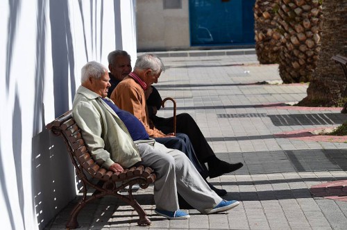 sitting around, Nerja