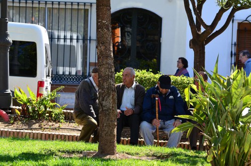 sitting around, Nerja