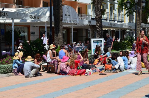 Filming in Nerja