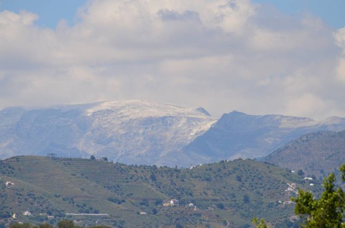 snowy hills, Nerja