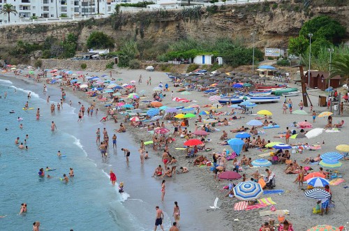 El Salon beach, Nerja