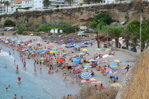 El Salon beach, Nerja