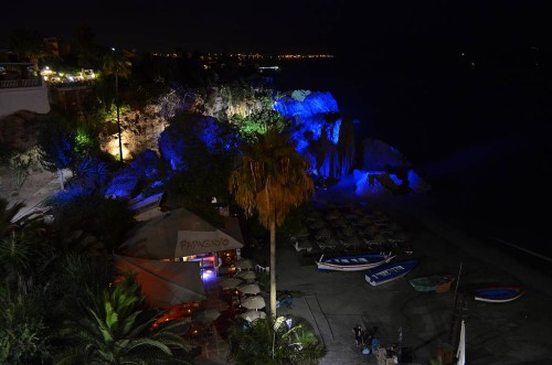 Calahonda beach, Nerja, lights