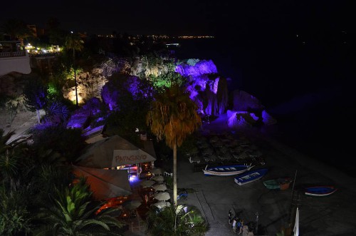 Calahonda beach, Nerja, lights