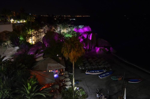 Calahonda beach, Nerja, lights