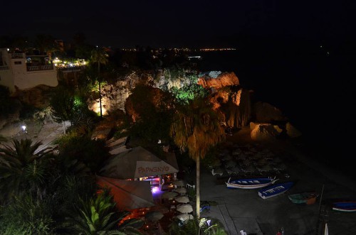 Calahonda beach, Nerja, lights