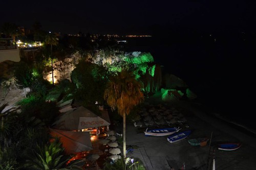 Calahonda beach, Nerja, lights