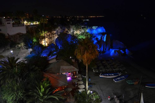 Calahonda beach, Nerja, lights