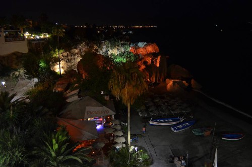 Calahonda beach, Nerja, lights