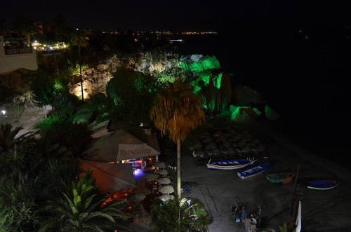 Calahonda beach, Nerja, lights