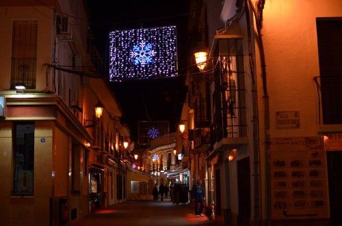 Christmas lights in Nerja