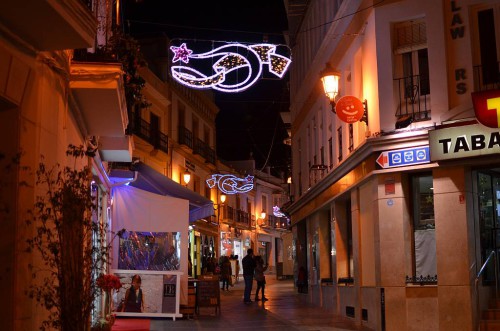 Christmas lights in Nerja