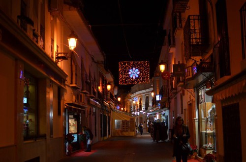 Christmas lights in Nerja