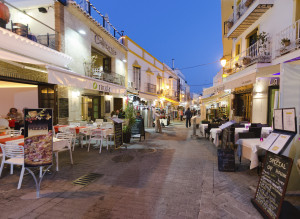 Nerja Town at evening