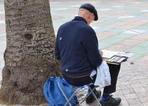 Artist, Balcon de Europa, Nerja