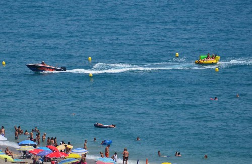 Banana boat, Burriana beach, Nerja