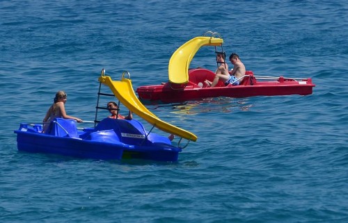 Pedalo, Burriana beach, Nerja