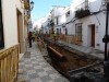 calle El Barrio, Nerja, roadworks