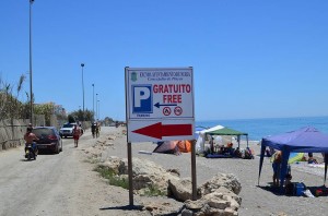 Car park, El Playazo, Nerja