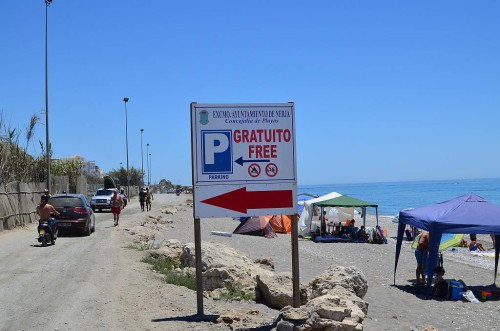 Car park El Playazo beach, Nerja