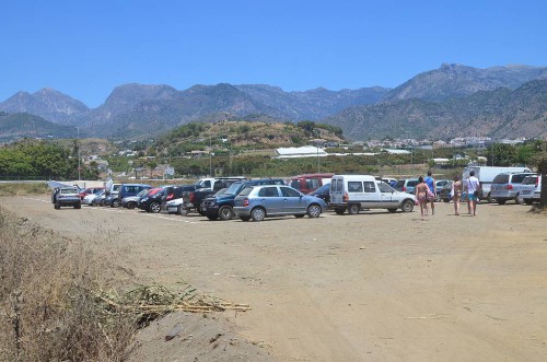 car park, El Playazo beach, Nerja