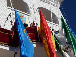 Flag raising, Nerja