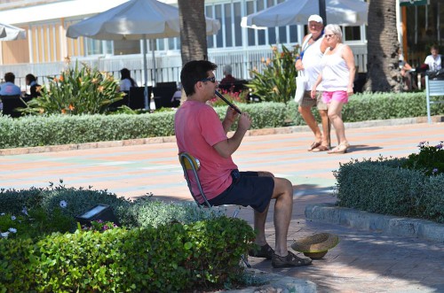 Flute player, Nerja