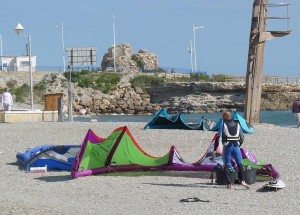 Kite surfers, Nerja