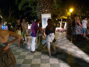 Plaza Fabrica de los Cangrejos, Nerja, by night