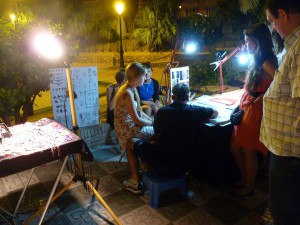 Plaza Fabrica de los Cangrejos, Nerja, by night