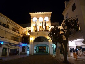 Nerja Town Hall by night