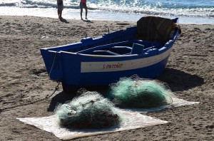 Fishing boat, Calahonda beach, Nerja
