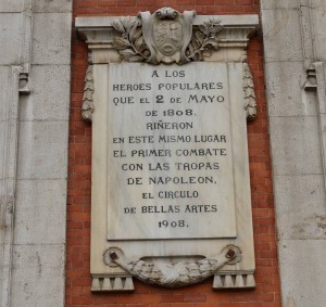 Puerta del Sol , Madrid, commemorative plaque