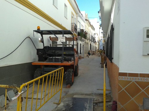 calle Trancos roadworks