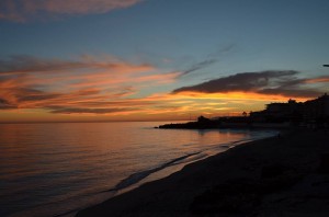 sunset, Nerja