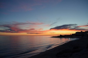 sunset, Nerja