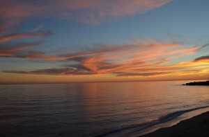 sunset, Nerja