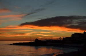 sunset, Nerja