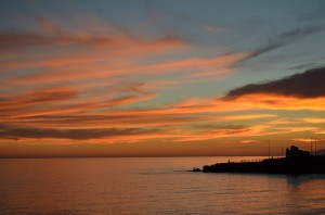 sunset, Nerja