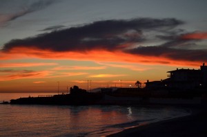 sunset, Nerja